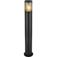 Globo Lighting Tuinverlichting, BUITENARMATUUR ROESTVRIJ STAAL ZWART, 1XE27 (E27, IP44)