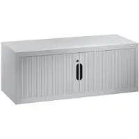 C+P rolluikkast Omnispace, afsluitbaar, B 1200 x D 420 x H 450 mm, staal/kunststof, verkeerswit