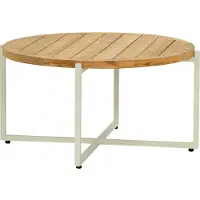 Apple Bee Condor bijzettafel Aluminium / Teak Natuur
