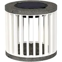 LES JARDINS Halo Solar Lamp White