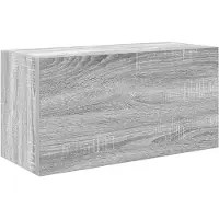 vidaXL Badkamerwandkast 60x25x30 cm bewerkt hout grijs sonoma eiken