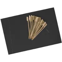 Cosy & Trendy Tapas serveerplank 30 cm met prikkers 12 cm