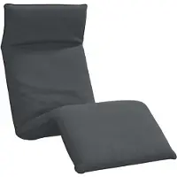 vidaXL Ligstoel inklapbaar 175x54x8,5 cm Oxford stof antracietkleurig