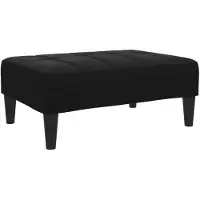 vidaXL Voetenbank 77x55x31 cm fluweel zwart