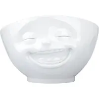 Tassen serie witte porseleine kom met lachend gezichtje Bowl 1000ml - Laughing