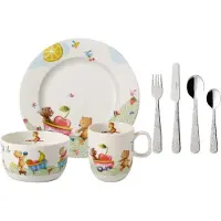 Villeroy & Boch Hungry as a Bear kinderservies en bestek 7-delig