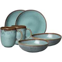 Villeroy & Boch Ontbijtservies set Lave glacé Effectglazuur, aardewerk (set, 6-delig)