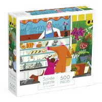 Janod Puzzel Markt, 500 stukjes,karton, kleurrijk, familie