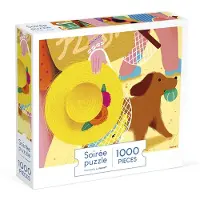 Janod - Kidult puzzel - Reis naar het strand - 1000 Stukjes