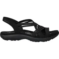 SKECHERS Reggae Slim Sandalen zwart Textiel Maat 38