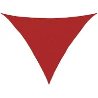 vidaXL Zonnezeil 160 g/m² 2,5x2,5x3,5 m HDPE red