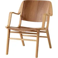 &tradition AX HM11 Lounge Chair Lacquered Oak and Walnut