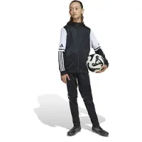 Adidas Squadra 25 Hooded Trainingspak Full-Zip Kids Zwart Wit