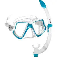 Mares Combo Wahoo Snorkelset Senior Lichtblauw - Wit