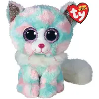 TY 36376 Pluche knuffel, Beanie Boos - Kat Opal, 15 cm