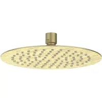 Ivy Aia Hoofddouche Slim 20 cm Anti-Kalk Nozzels Eco-Air Geborsteld Mat Goud PVD