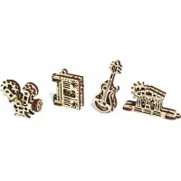 Ugears Houten U-Fidget Sleutelhangers - Creation