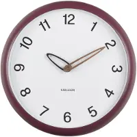 Karlsson Bella Wandklok | Ø30cm | Dark mauve