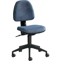 Leyform bureaustoel JOLLY, permanent contact, zonder armleuningen, rugleuning in hoogte verstelbaar, blauw