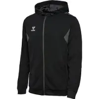 Hummel Sportsweatvest 'Authentic' grijs / zwart / wit