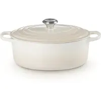 Le Creuset Stoofpan Ovaal In Geëmailleerd Gietijzer Meringue - 29cm/4,7L