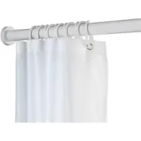 Wenko Douchegordijnstang Luz zonder boren, 70 - 115 cm, van roestvrij aluminium