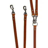 Animal Boulevard Ab30086 - Hals- En Leibanden - Hond - Ab Country Leather 2-honden Lijn Cognac-20mmx50cm - Maat: 20mmx50cm - 205324
