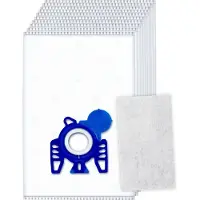 DParts 10x stofzuigerzakken geschikt voor Miele GN - met motorfilter - HyClean 3D Efficiency gn stofzakken - Complete C2 C3 - Classic C1 - S8 S5 S2 - MI40 zakken