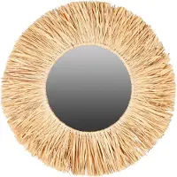 Natural Living "" – SPIEGEL MET RAFIA FRANJES DIAM. 46CM