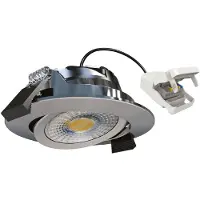 Ks Verlichting inbouwspot - Liv plafondspot - dimbaar - Brushed Aluminium - kantelbaar