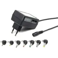 Gembird Laagspanning multifunctionele AC-DC adapter - 24 W