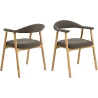 Molecule Addi Eetkamerstoel Met Armleuning Stof Taupe