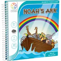SmartGames Noah's Ark - Magnetisch Logisch Denkspel - 48 Beestige Uitdagingen - Compact Reisspel & Solospel - Vanaf 5 Jaar