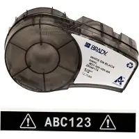 Brady Etiket M21-500-595-BK Wit op zwart