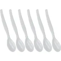 Metaltex - Eierlepels - Set van 6 stuks - Wit - Kunststof