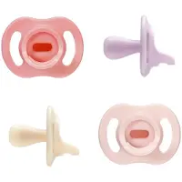 Tommee tippee Ultra-light StayPut fopspeen - 0-6 maanden - set van 4 - silicone fopspeen uit één stuk -Roze