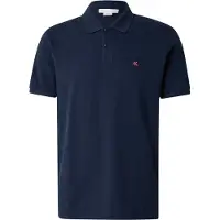 Calvin Klein Jeans Shirt 'Monogram Embroidery Piqué' navy