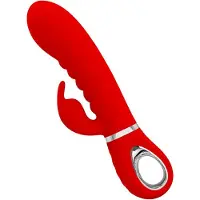 Pretty Love - Prescott - Rabbit Vibrator - Dubbele Motor - Rood
