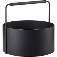 Blomus - Ashi Brandhout Mand L Zwart Eik