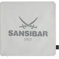 Sansibar Decoratief Sierkussen 45x45 cm Katoen - Lichtgrijs/Antraciet