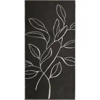 Cawö Handdoek Atelier Floral Basalt (Set van 3)