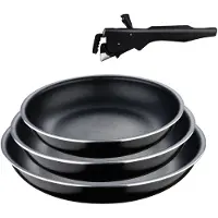 San Ignacio Pannenset Click & Cook Zwart Aluminium (3 Onderdelen)