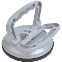 Pricenet enkelvoudige glasdrager aluminium zilvergrijs