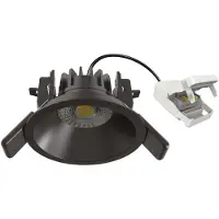 Ks Verlichting inbouwspot - Ivar plafondspot - dimbaar - Zwart - doorlusbaar