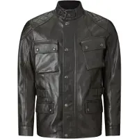 Belstaff Turner Zwarte Leren Jas Maat XL