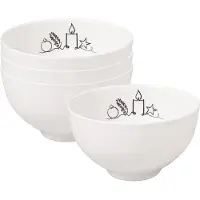 Villeroy & Boch Bols XMAS Statement Lines ø 13,8 cm Set van 4