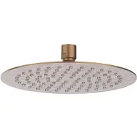 Ivy Aia Toebehoren Hoofddouche slim 30cm antikalk nozzels, Eco-air Geborsteld mat koper PVD