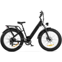 ENGWE E26 ST Elektrische Fatbike - E-bike - Lage Instap - 26 Inch - 250W Motor - 7 Versnellingen - 140 km Actieradius - Hydraulische Schijfremmen - Zwart