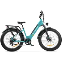 ENGWE E26 ST Elektrische Fatbike - E-bike - Lage Instap - 26 Inch - 250W Motor - 7 Versnellingen - 140 km Actieradius - Hydraulische Schijfremmen - Blauw