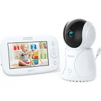 Yoton YB03 Babyfoon met Camera - 4,3 inch LCD-Scherm - Temperatuurbewaking - Wit